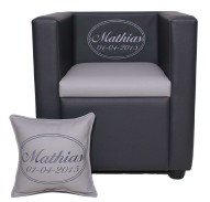 Mini Evi 5+, kinderfauteuil, kinderfauteuil met naam