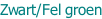 Zwart/Fel groen